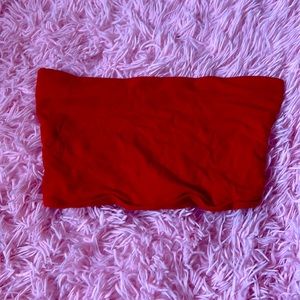 Red tube top